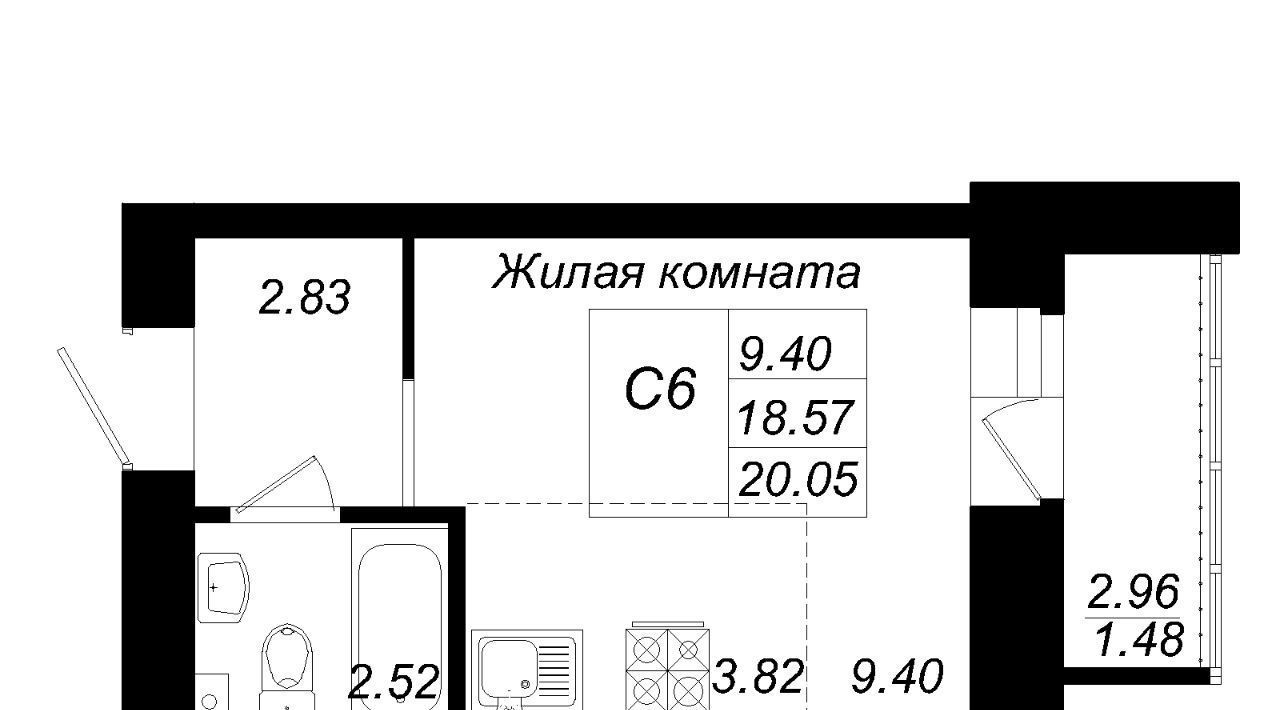 квартира р-н Зеленодольский с Осиново ул М.Ф.Гайсина Осиновское с/пос, Авиастроительная, с 6 фото 1