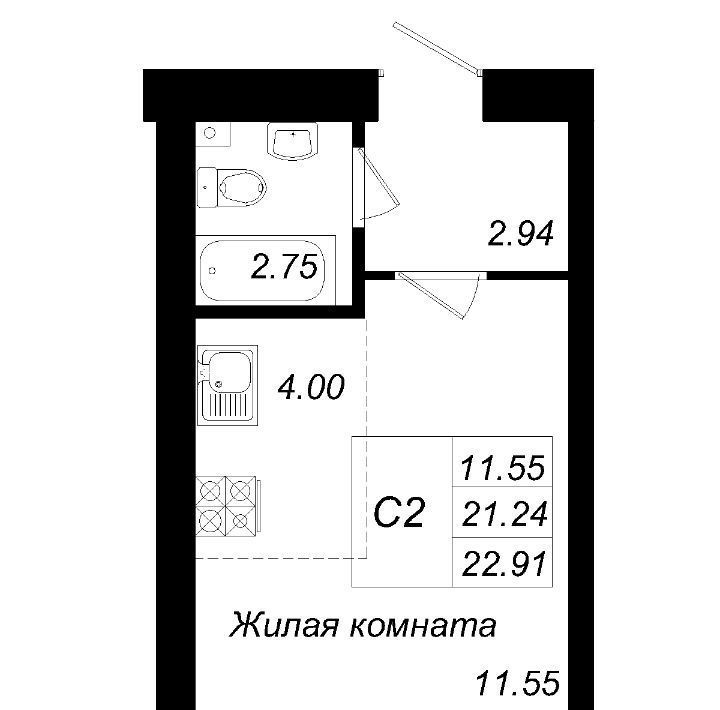 квартира р-н Зеленодольский с Осиново ул М.Ф.Гайсина Осиновское с/пос, Авиастроительная, с 6 фото 1