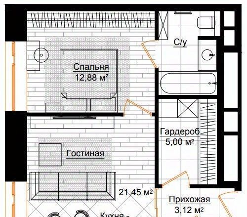 квартира г Москва метро Новослободская ул Долгоруковская 25к/1 фото 1