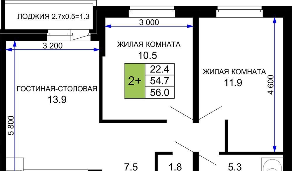 квартира г Краснодар р-н Прикубанский ул им. лётчика Позднякова 2к/18 фото 1