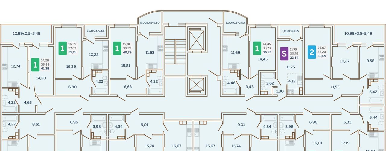 квартира г Краснодар р-н Прикубанский ул им. Кирилла Россинского 3/2к 1 фото 2