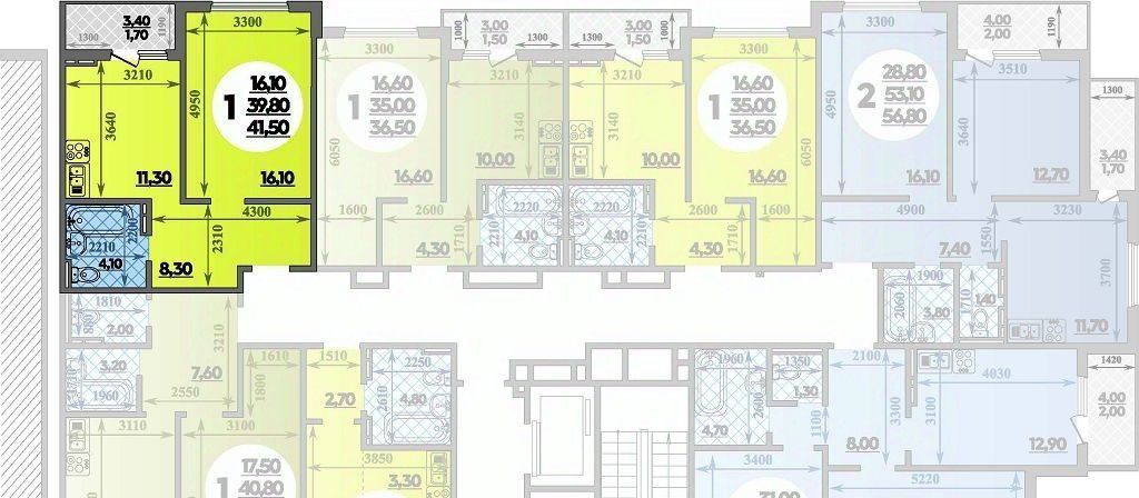 квартира г Краснодар р-н Прикубанский ул Героев-Разведчиков 17к/1 фото 1