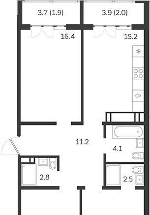 квартира г Краснодар р-н Центральный ул Колхозная 5к/4 фото 1