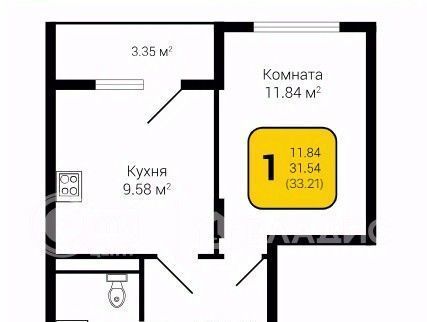 квартира г Воронеж р-н Коминтерновский Подгорное фото 1