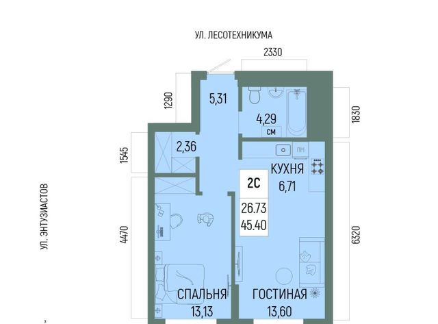 р-н Октябрьский ЖК «Новатор» Глумилино-1 мкр фото