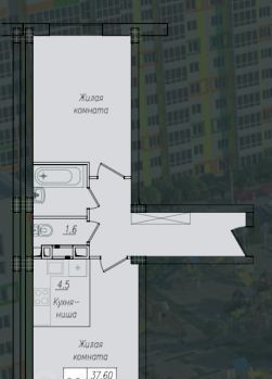 квартира г Курск р-н Сеймский ул Энгельса 158 фото 1