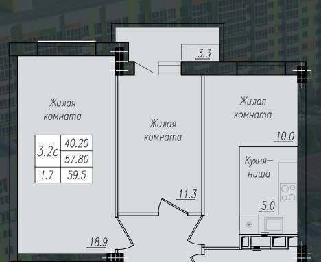 квартира г Курск р-н Сеймский ул Энгельса 158 фото 1