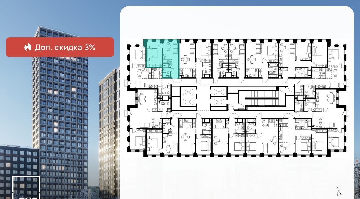 квартира г Москва метро Селигерская проезд Ильменский 10с/1а фото 2