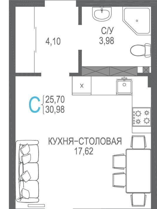 квартира р-н Симферопольский пгт Гвардейское ул Магистральная фото 1