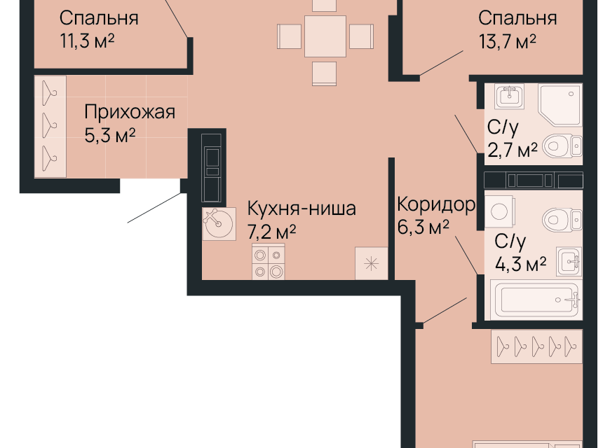 квартира г Нижний Новгород городской округ Нижний Новгород, жилой комплекс Резиденция фото 1