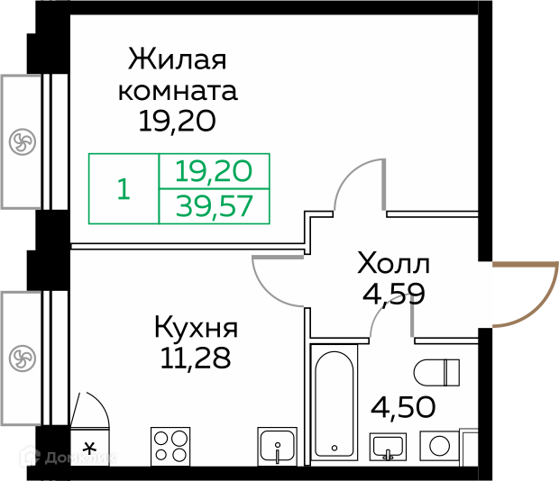 квартира г Мытищи пр-кт Новомытищинский 4а городской округ Мытищи фото 1