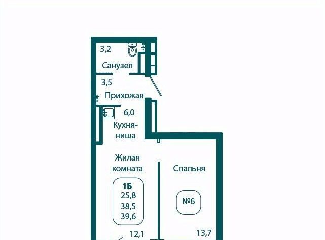 квартира городской округ Солнечногорск рп Андреевка ЖК «Андреевка» 5 Зеленоград — Крюково фото 1