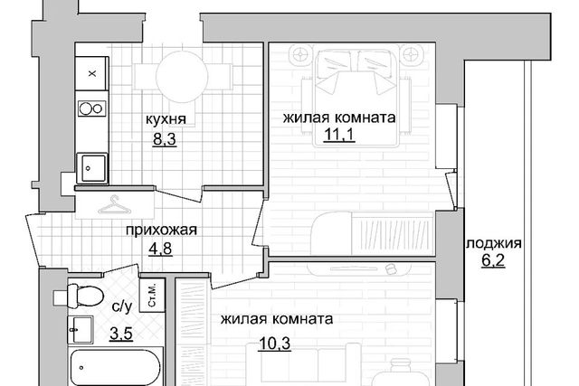 квартира дом 12 городской округ Нижний Новгород фото