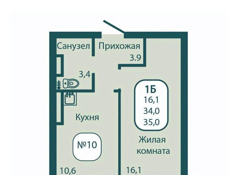 квартира городской округ Солнечногорск рп Андреевка ЖК «Андреевка» 4 Зеленоград — Крюково фото 1