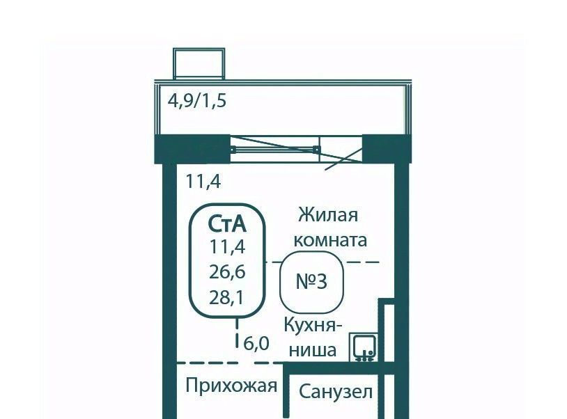 квартира городской округ Солнечногорск рп Андреевка ЖК «Андреевка» 4 Зеленоград — Крюково фото 1