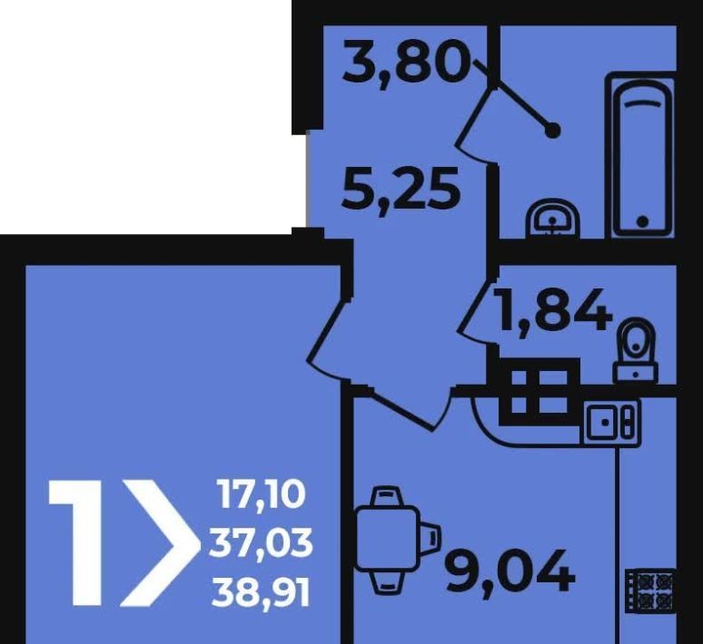 квартира г Краснодар р-н Прикубанский ул им. Марины Цветаевой 17к/1 Догма Парк мкр фото 1