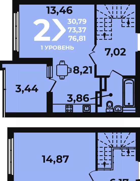 квартира г Краснодар р-н Прикубанский ул им. Марины Цветаевой 17к/1 Догма Парк мкр фото 1