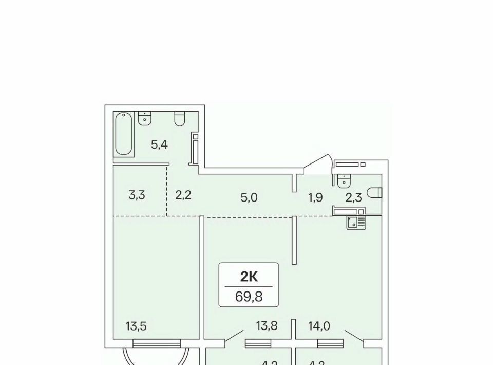 квартира г Новосибирск Заельцовская ЖК Акация на Игарской фото 1