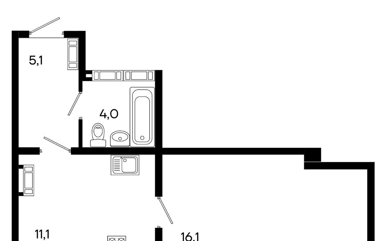 квартира г Симферополь р-н Центральный ул Трубаченко 21 фото 1