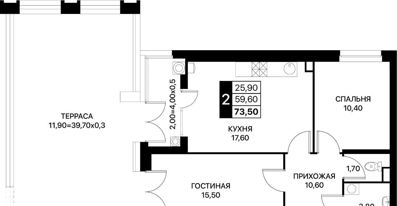 квартира г Ростов-на-Дону р-н Пролетарский ул Вересаева 96 фото 1