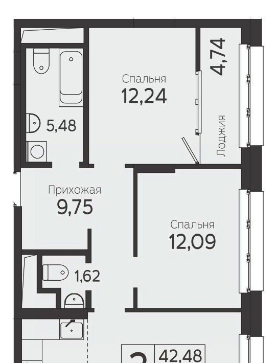 квартира г Томск р-н Советский пр-кт Комсомольский 48б фото 1