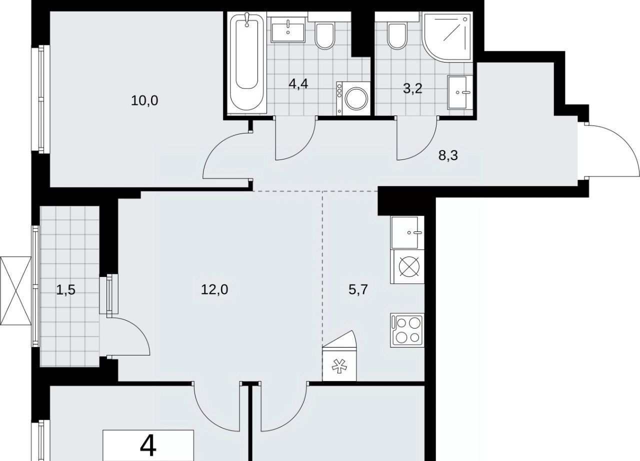 квартира г Москва п Сосенское метро Бунинская аллея № 191 кв-л фото 1