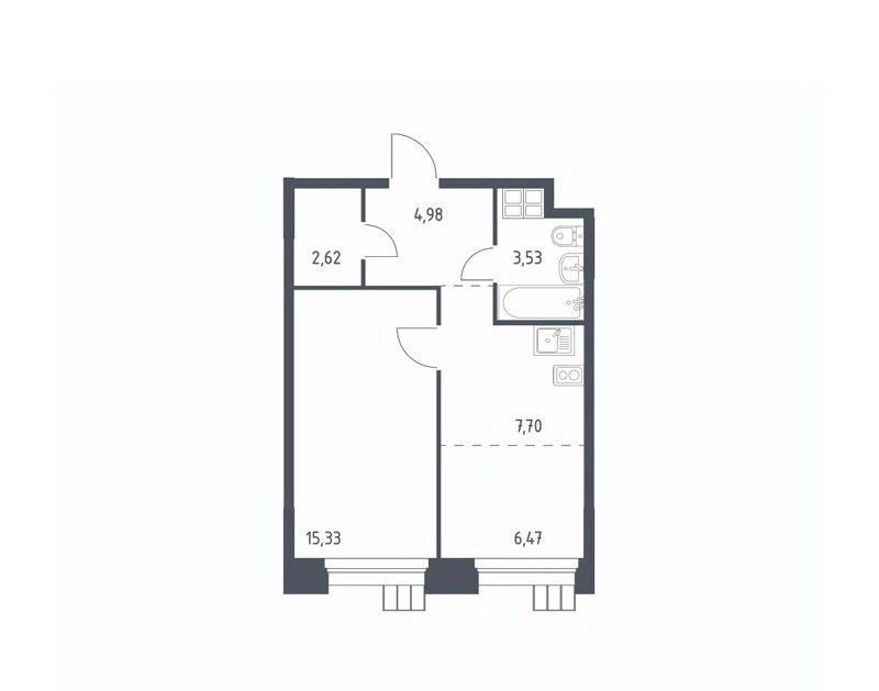 квартира г Москва п Мосрентген метро Тропарёво метро Румянцево мк, к 1. 1 фото 1