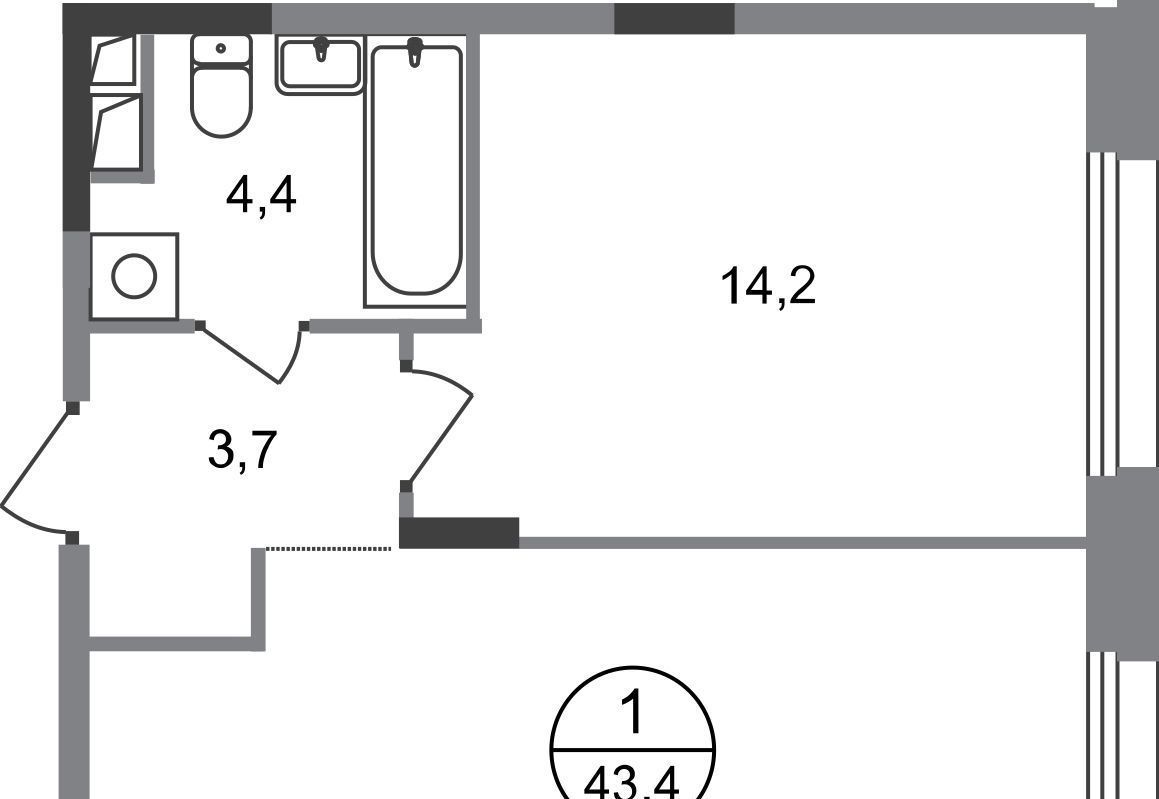 квартира г Москва п Внуковское Мичуринец, Переделкино Ближнее мкр, 18-й кв-л фото 1