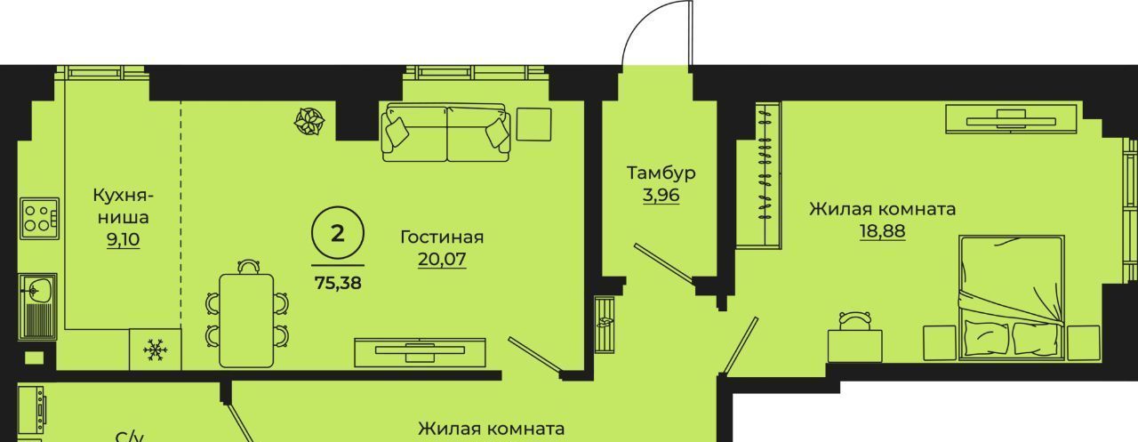 квартира г Ростов-на-Дону р-н Советский ул Еременко 111 фото 1