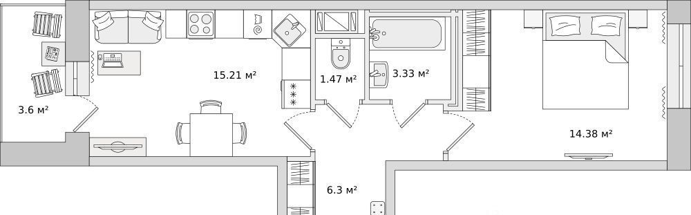 квартира р-н Всеволожский г Мурино ул Шоссе в Лаврики 64к/1 Девяткино фото 1