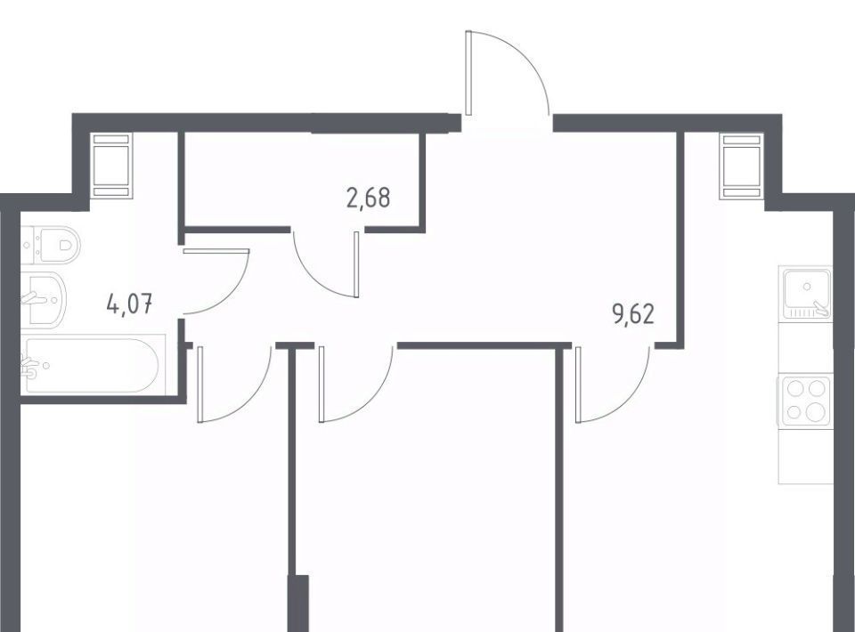 квартира г Москва п Мосрентген метро Тропарёво метро Румянцево мк, к 2. 3 фото 1