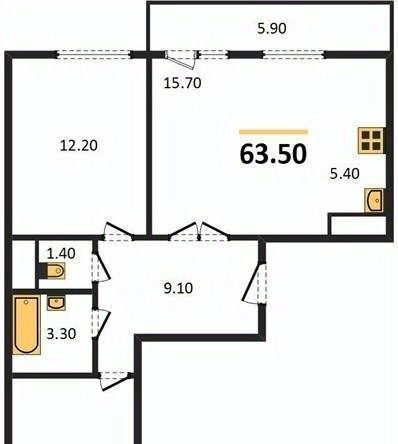 квартира г Краснодар р-н Прикубанский ул им. Героя Ростовского 8к/3 фото 1