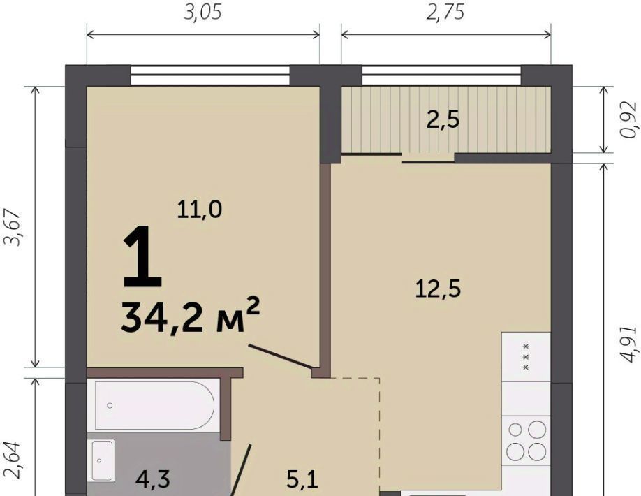 квартира г Екатеринбург Чкаловская ул Краснолесья 10/5 фото 1