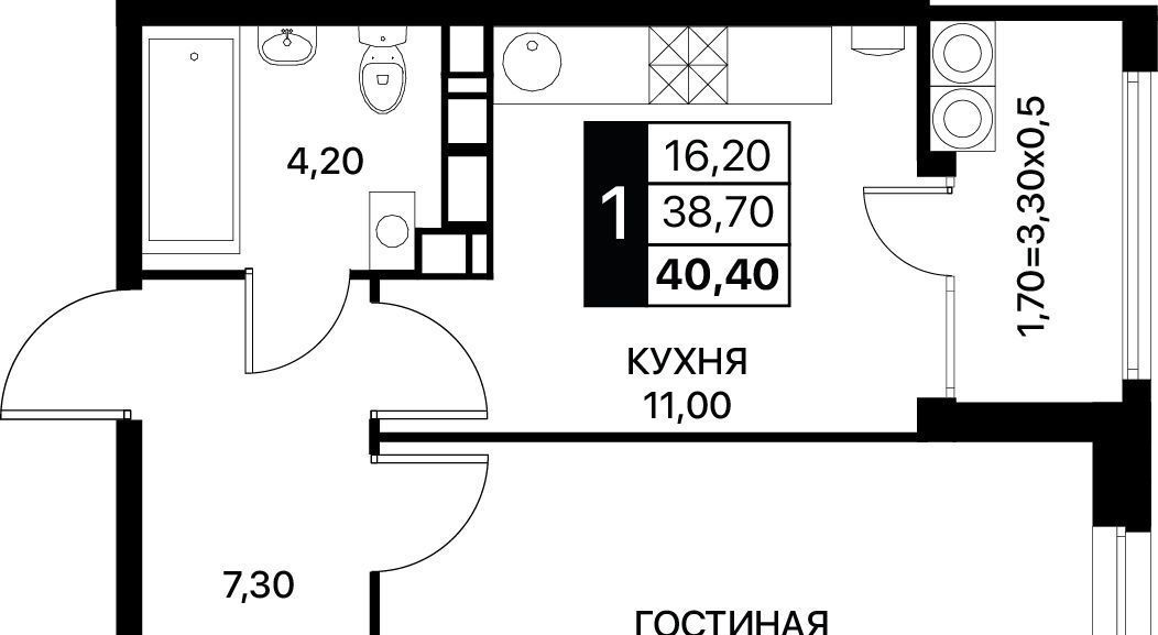 квартира г Ростов-на-Дону р-н Первомайский ЖК «Полет» фото 1