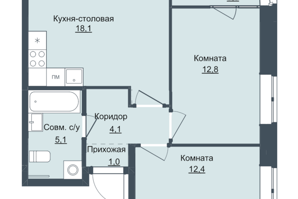 квартира г Ижевск городской округ Ижевск, жилой комплекс Истории, 3 фото 1