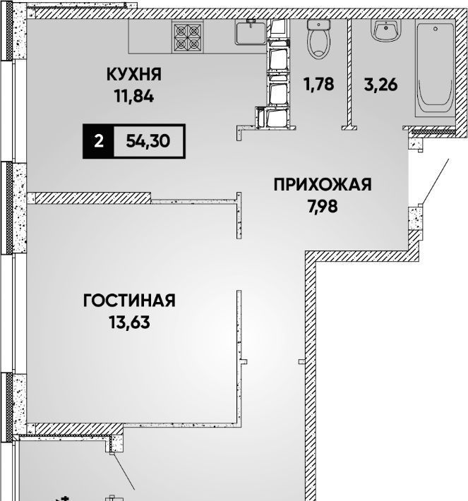 квартира г Краснодар р-н Прикубанский ЖК Архитектор фото 1