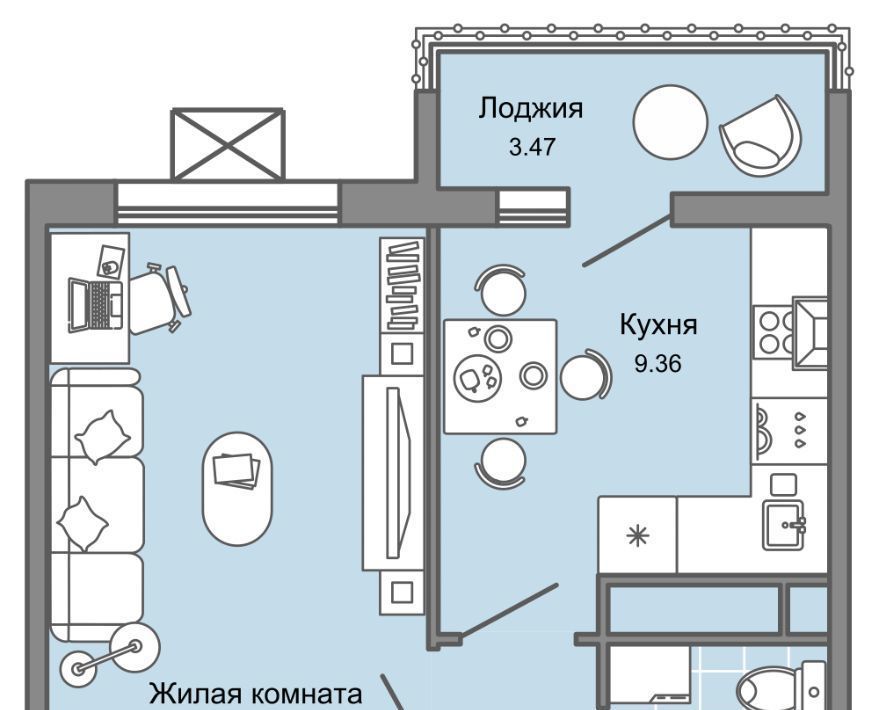 квартира г Ульяновск р-н Заволжский Новый Город ЖК Юлла 10-й кв-л фото 1