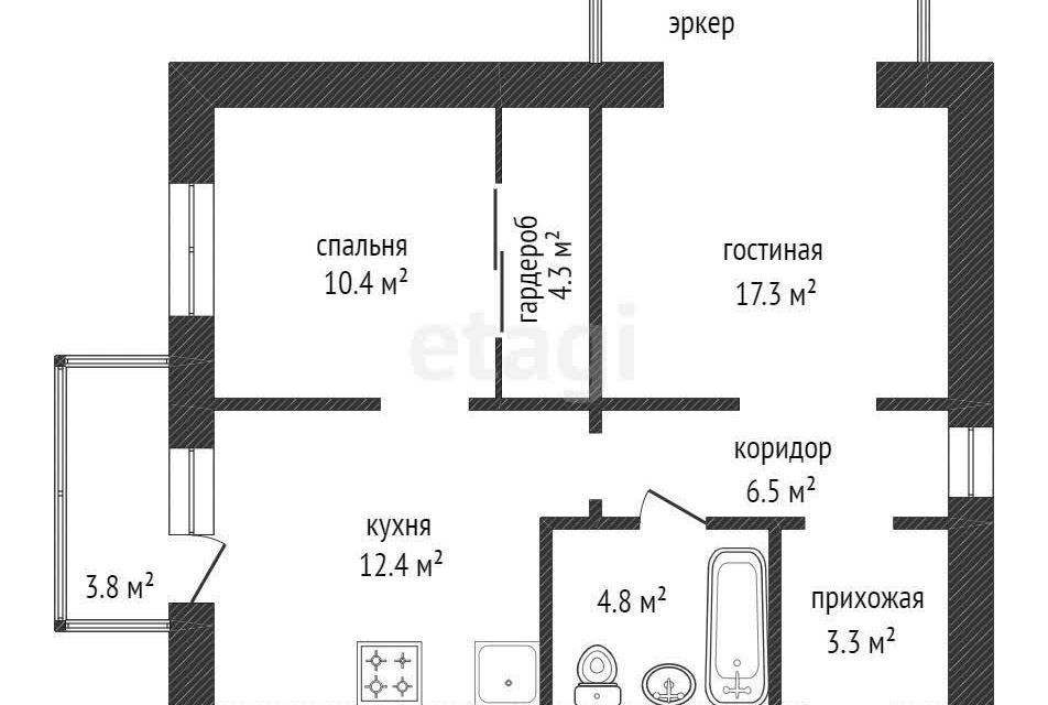 квартира г Красноярск ул Караульная 43 городской округ Красноярск фото 3