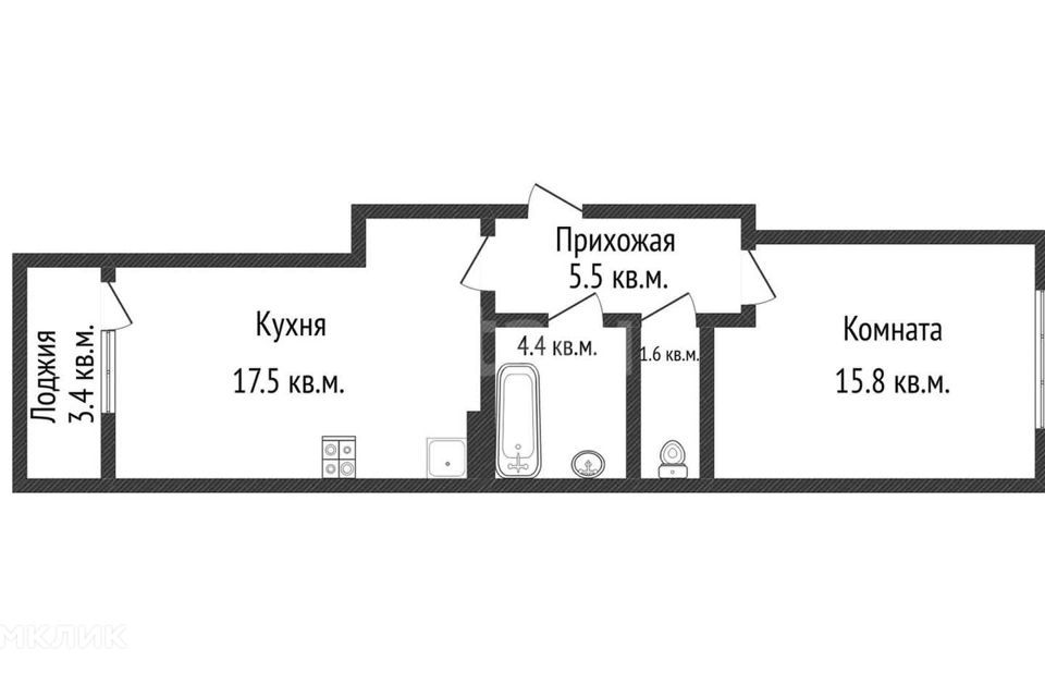 квартира г Краснодар ул им. Героя Владислава Посадского 17к/2 муниципальное образование Краснодар фото 1