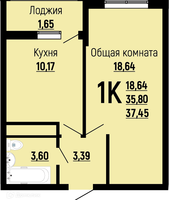 квартира г Краснодар ул Заполярная 39к/1 муниципальное образование Краснодар фото 1