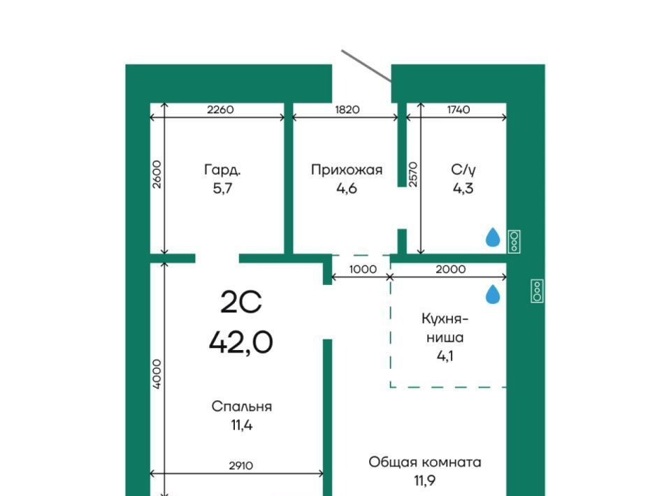 квартира г Барнаул р-н Индустриальный ул Просторная фото 1