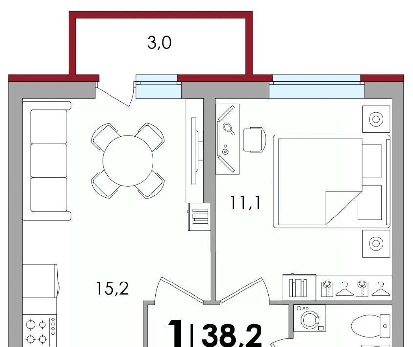 квартира р-н Калининский д Батино ул Сергея Есенина 15 фото 1