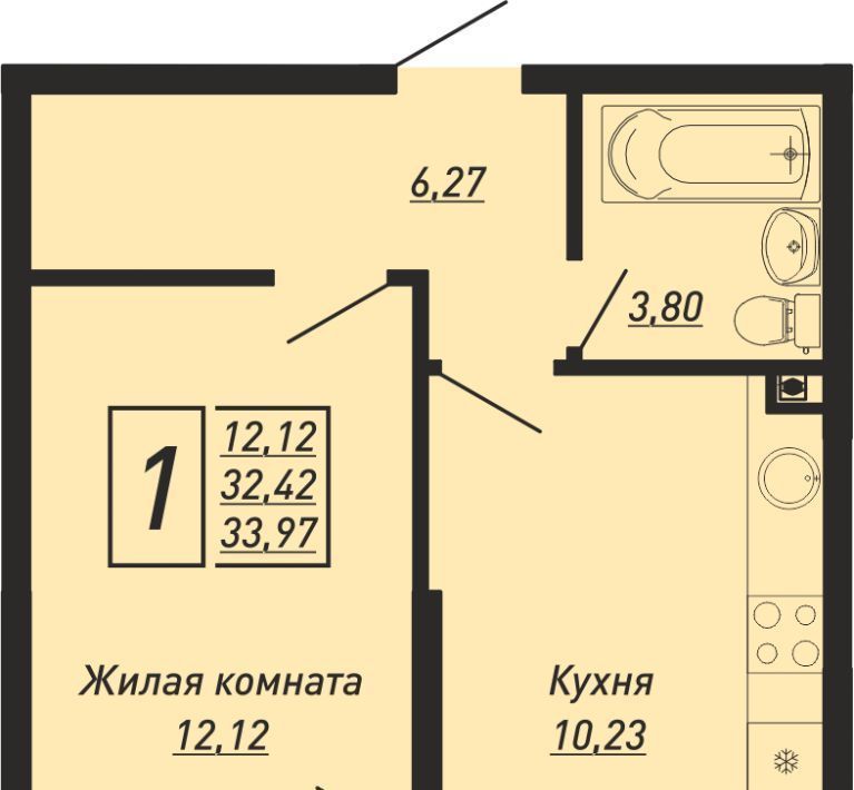 квартира р-н Туапсинский с Ольгинка тер. ГСК Сигнал Новомихайловское городское поселение фото 1