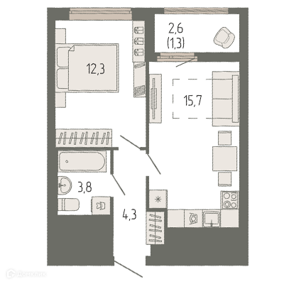 квартира дом 5 Екатеринбург, муниципальное образование фото