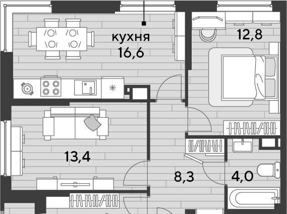 квартира г Краснодар р-н Прикубанский Догма Парк мкр фото 1