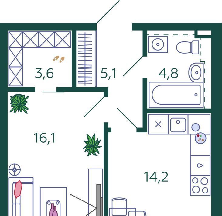 квартира г Москва метро Технопарк ЖК Шагал 1-я оч., к 13 фото 1