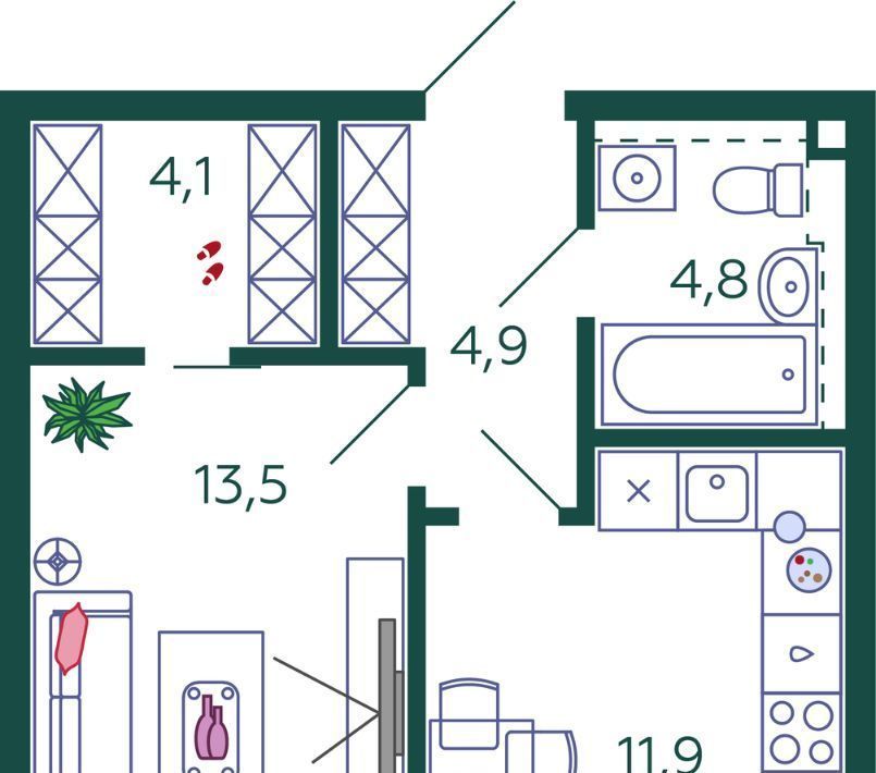 квартира г Москва метро Технопарк ЖК Шагал 1-я оч., к 13 фото 1