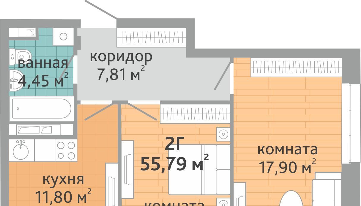 квартира г Екатеринбург р-н Верх-Исетский ВИЗ жилрайон, Семейный квартал Дружный жилой комплекс фото 1