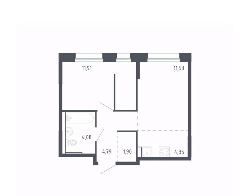 квартира г Тюмень р-н Ленинский ЖК «Чаркова 72» 1/3 фото 1