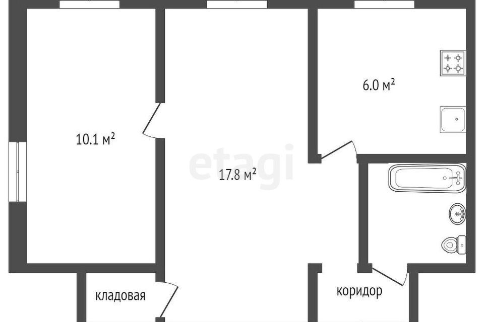 квартира р-н Горьковский с Сухое ул Кирова 6 фото 9